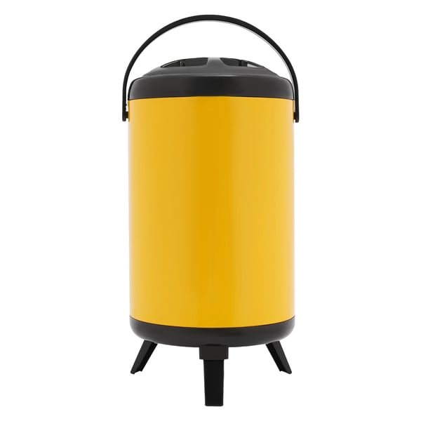 Drikkevarebeholder, Isoleret Design, Ergonomisk Håndtag,Gul