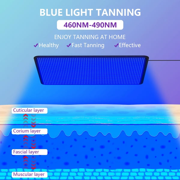 Solarium, Justerbart Stativ, Blåljusbehandling,30w
