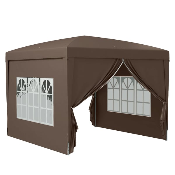 Gazebo, Vedenpitävä, UV-suoja,ruskea
