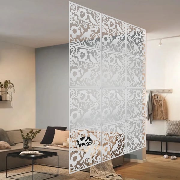 Rummdivider, Elegant Design, Holdbart Materiale,HVID