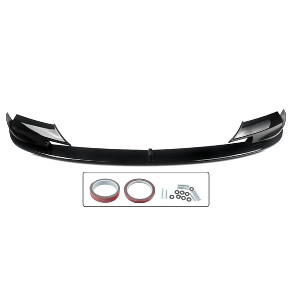 Bumperlip, holdbart ABS-plast, nem installation, kompatibel med BMW,glansende sort