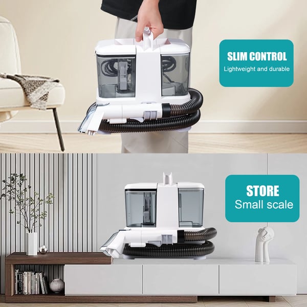 Sofa Rengøringsmaskine, Multi-Oberflade Rengøringsmiddel, Kraftig Sugeevne,HVID, EU