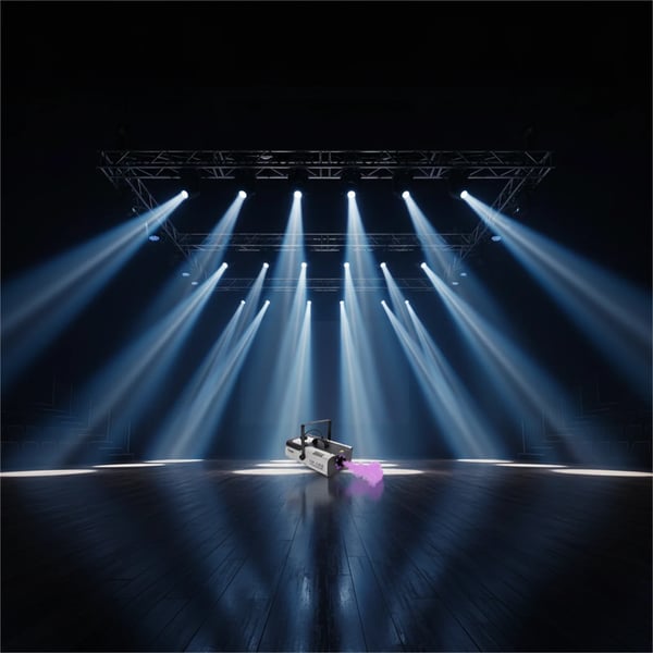 Sumukone, 9x3W LED-valot, kauko-ohjaus/DMX512-ohjaus,1500W, EU Plug