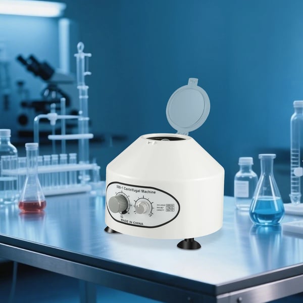 Laboratoriecentrifug, Stort kapacitet, Låg ljudnivå,VIT, 220V