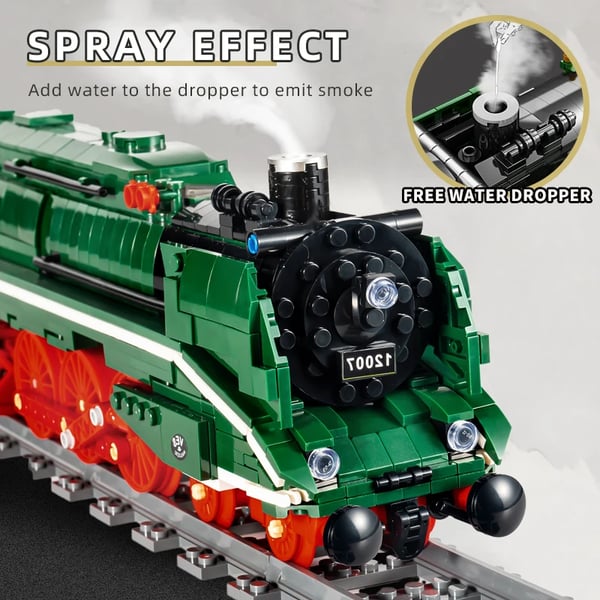 Fjernbetjent Togmodel, 2348 Dele, Miljøvenlig Bygning,original boks emballage
