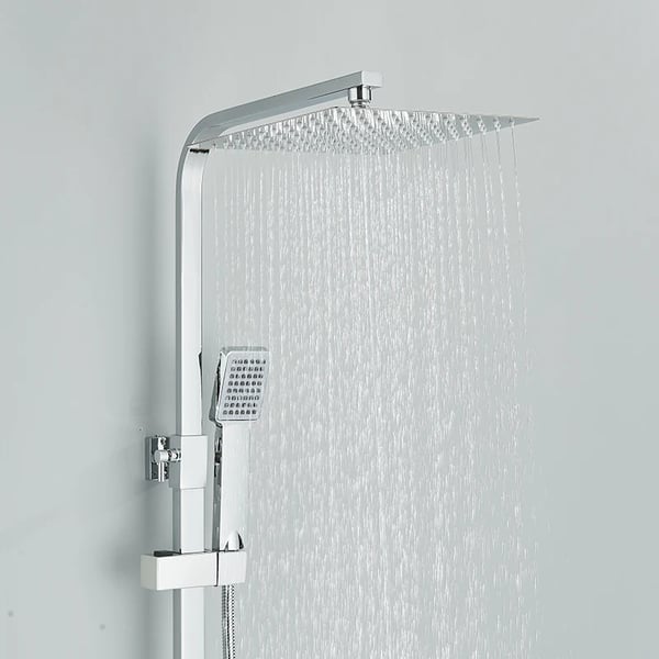 Suihkusekoittajasarja, termostaattiohjaus, kaksoiskahvadesign,kromi