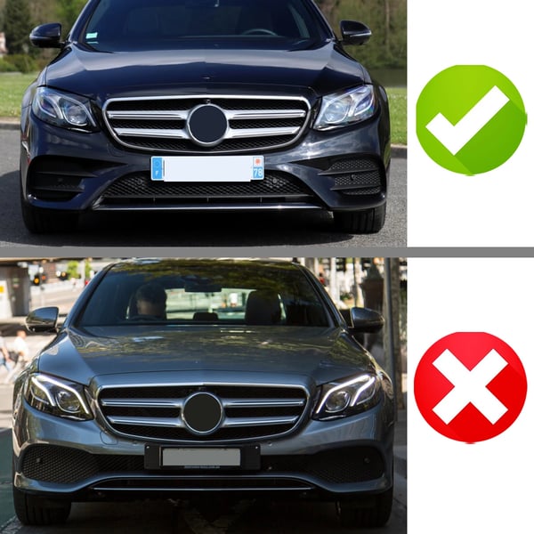 Front Bumper Trim, Holdbart ABS Plast, Nem Clip-On Installation,Glans Sort