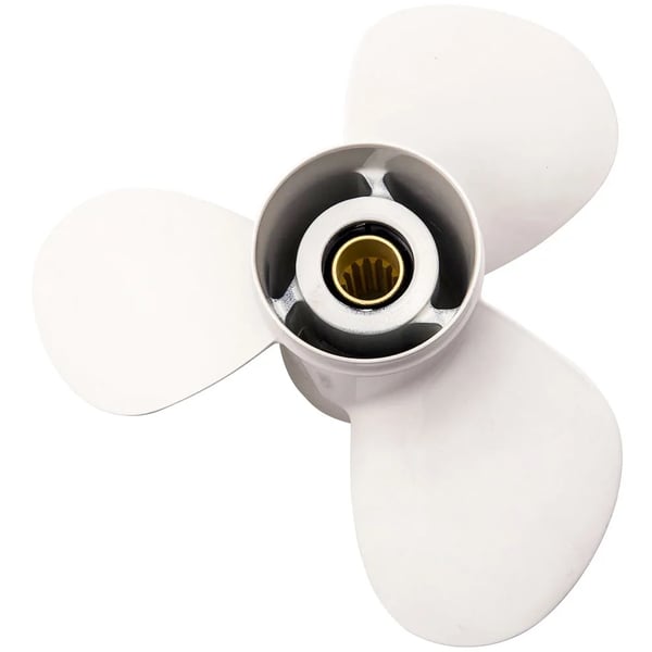 Bådpropeller, 11 1/8 x 13 tommer, 3 blade, Kompatibel med Yamaha 25-60 PS, Designet til påhængsmotorer, Aluminiumskonstruktion