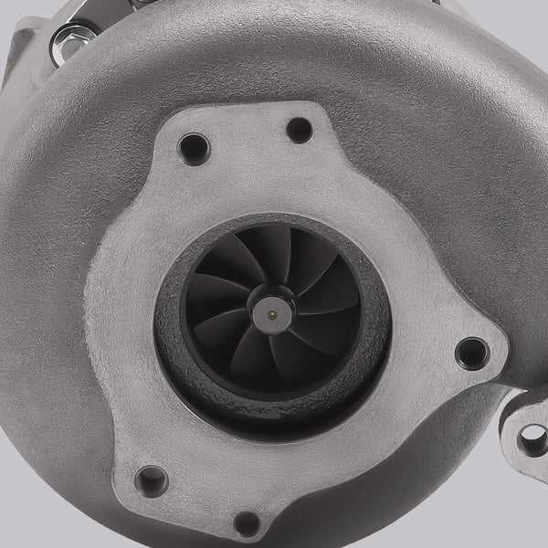 Turbocharger, Legeret stål, 25 cm Længde, 23 cm Bredde, 26 cm Højde, 8,5 kg Vægt