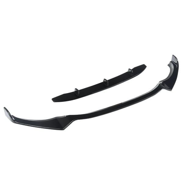 Front Bumper Lip, Glans Sort, Til BMW X3 X4 G01 G02, Designet til M-Sport Bumper,Glansende Sort