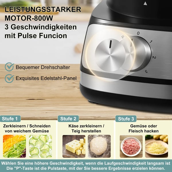 Topstrong Kødsliber, 800W Effekt, 2L Kapacitet,EU