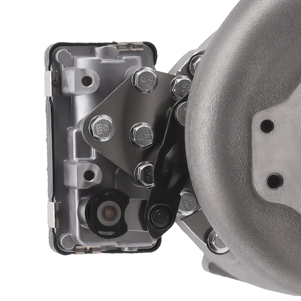Turbocharger, Legeret stål, 25 cm Længde, 23 cm Bredde, 26 cm Højde, 8,5 kg Vægt