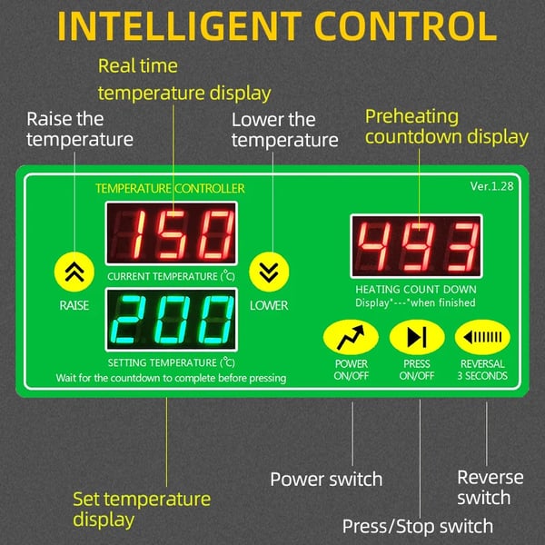 Oliepresse, Intelligent Temperaturkontrol, Kompakt Husholdningsdesign,R3S