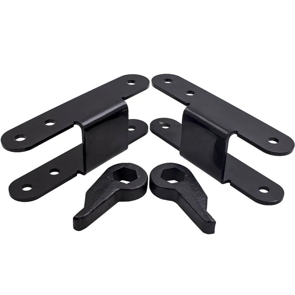 "Lift Kit, Forged Steel, 1""-3"" Justerbar Front Lift, 2"" Bageste Lift, Kompatibilitet med Chevy S10 1982-2004, Varedimensioner: 32cm x 22cm x 13cm"