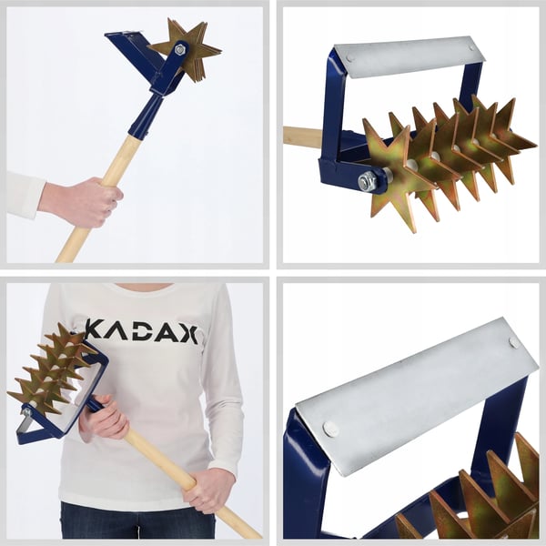 Havekultivator, Metal, 42 cm x 15 cm, 6-bladet design, Egnet til havejord, 1,5 kg