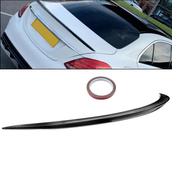 Spoiler, Carbon Fiber Look, Forbedrer Aerodynamik,som vist