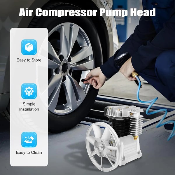 Luftkompressor Pump, 3HK, Tyst Drift,Silver
