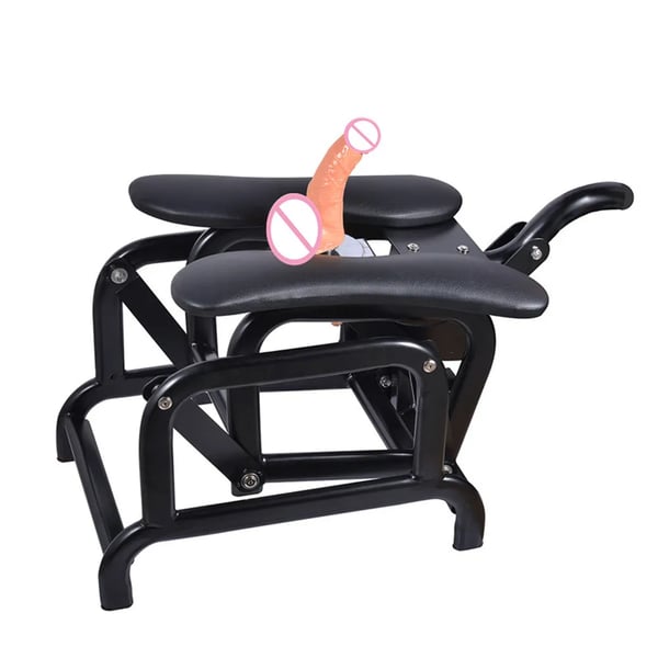 Sex Stol, Manuel Betjening, Holdbart Design,Sort Sex Stol