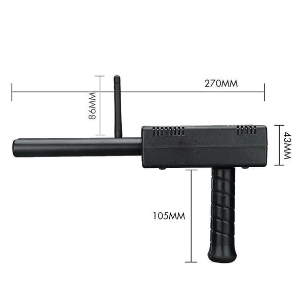 Metaldetektor, Maksimal Detektionsdybde 20 Meter, Søgning Område 1000 Meter, Strømforsyning 12V 1000~1600mAh, Overførselsfrekvens 5.6-6KHz