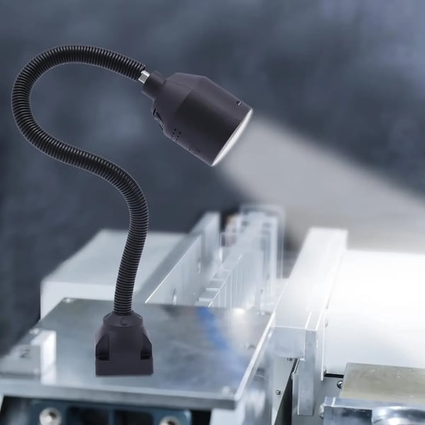 Værkstedslampe, Fleksibel Arm, LED Lyskilde,sort, 5w