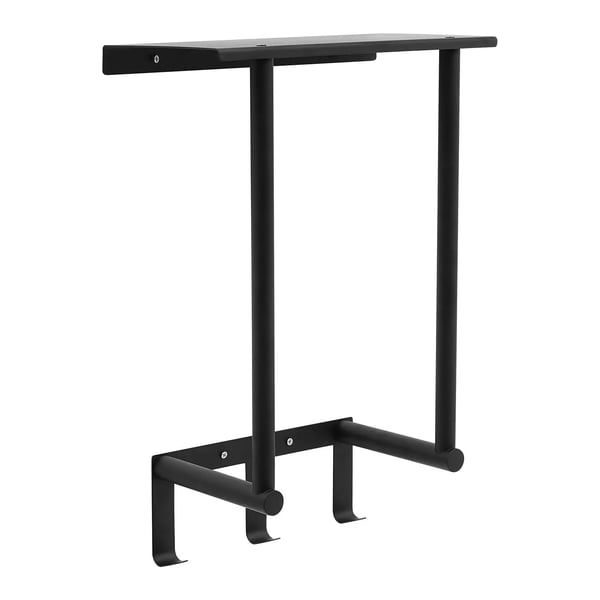 Badeværelseshåndklædeholder, Rustfrit Stål, Væghængt Design,sort
