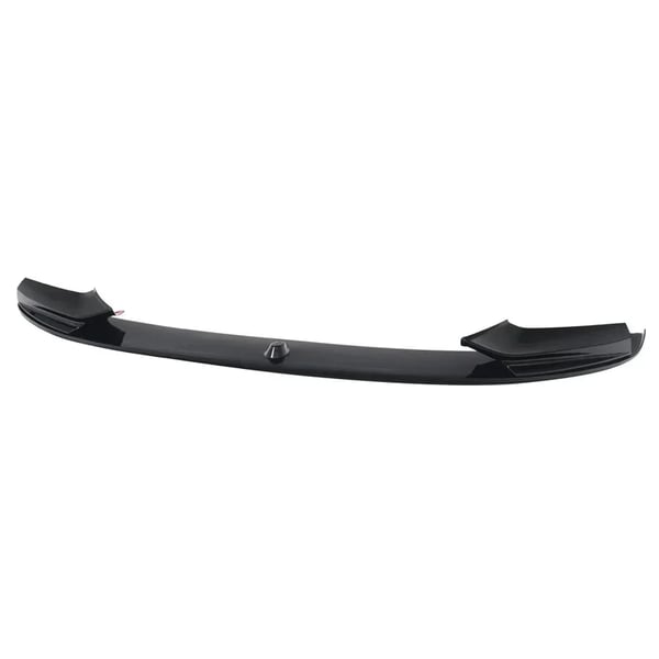 Front Lip Diffuser, Holdbart ABS Plastik, Nem Installation,glansende sort
