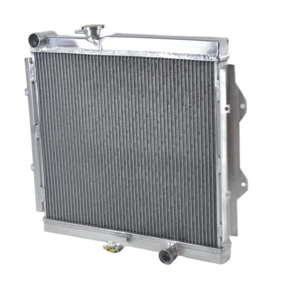 Radiator, Aluminium, Kerne Dimensioner 450mm x 528mm x 40mm, Samlede Dimensioner 575mm x 625mm x 94mm, Indløbsdiameter 38mm, Udløbsdiameter 38mm