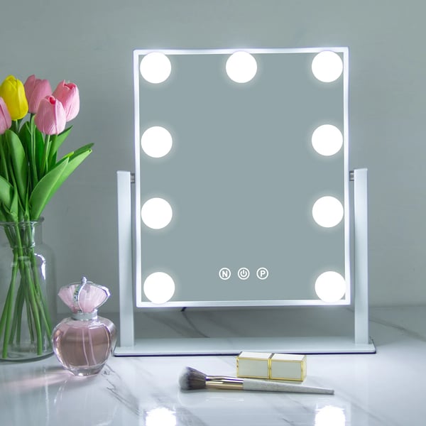 Makeup Spejl, LED Belysning, Berøringsfølsom Kontrol,HVID