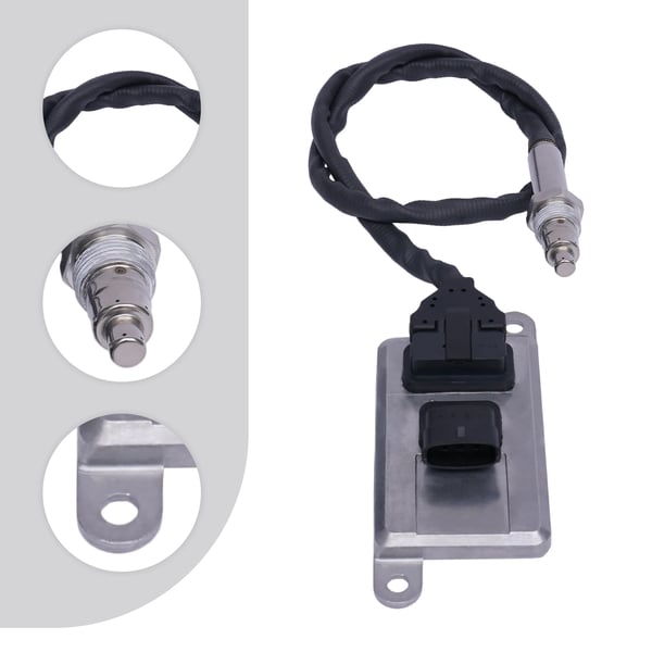 NOx-sensor, 24V, 4 stik, motorassemblagekomponent, metal og plastik, egnet til Volvo Renault lastbil