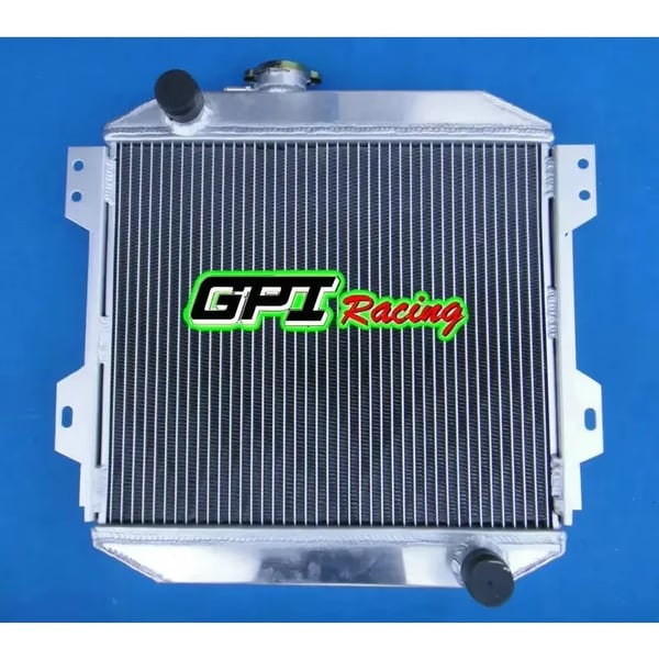 Radiator, Kerne Størrelse 418mm x 355mm x 42mm, Samlede Dimensioner 500mm x 460mm x 60mm, Indløb/Udløb 38mm, 2 Rækker, Vægt 1.5kg