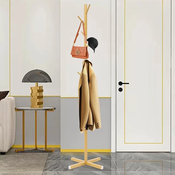 Kappeholder, Træmateriale, 165 cm Højde, 45 cm Bredde, Fritstående Design, Giftfri Finish