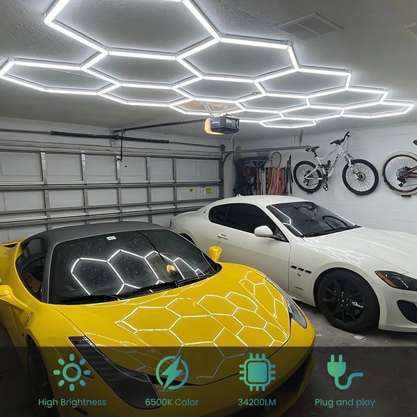 Garage Lys, Energi Effektiv, Alsidig Anvendelse,14 Hex Kit