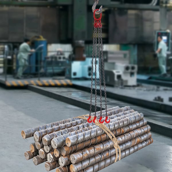 Kædeslynge, 5 tons kapacitet, holdbart legeret stål,5 Ton, 1.5m
