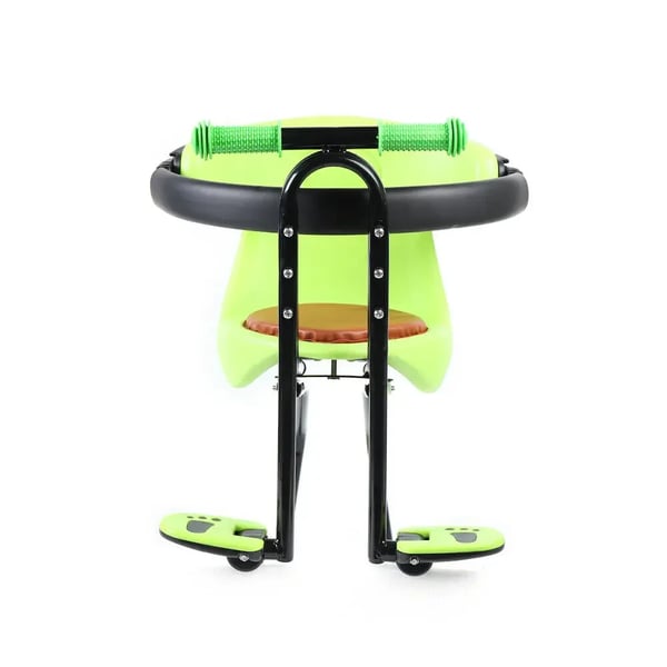 Frontmonteret børnesæde til cykel, stål og PP-konstruktion, 42 x 30 x 45 cm, understøtter op til 20 kg, vejer 2,8 kg