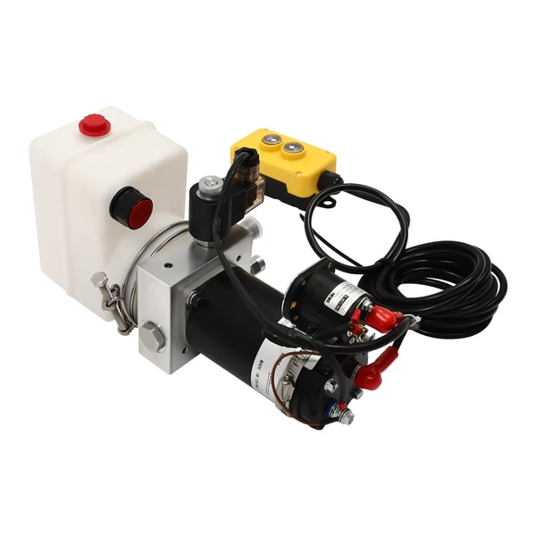 Hydraulipumppu, 12 V, 800W, Tehokas Moottori, Kompakti Muotoilu, Keltainen