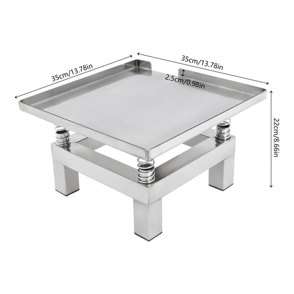 Beton Vibrationsbord, Rustfrit Stål, Effektiv Ydelse,Sølv, EU-stik