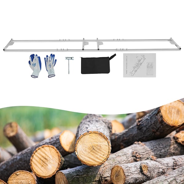 Kædesav Mølle Guide System, Aluminiumlegering, 9 Fods Længde, Justerbar Plade Tykkelse, Langslags Design, CE Certificeret
