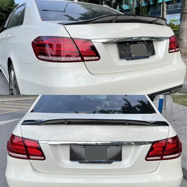 Bagagerums Spoiler, Passer til Mercedes Benz W212, Aerodynamisk Design,glansende sort