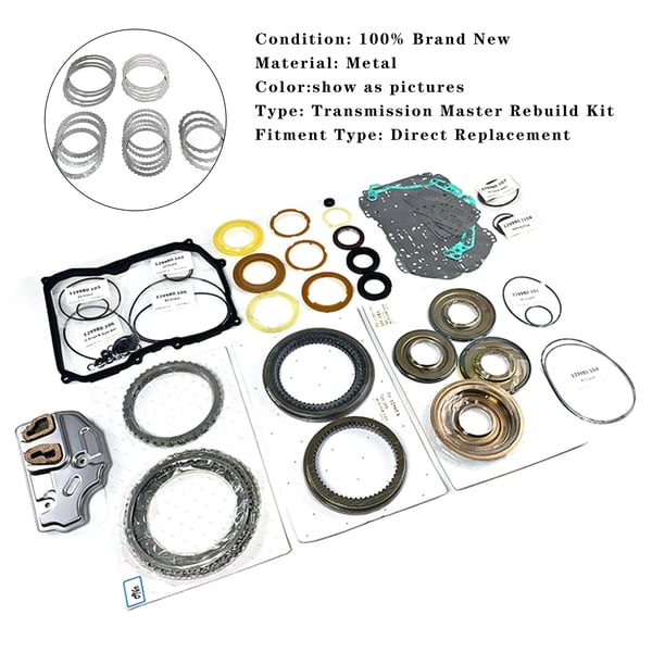Transmission Master Rebuild Kit, Metal, 100% Helt Ny, Kompatibilitet med Bilmodeller, Type: 09G, TF60SN