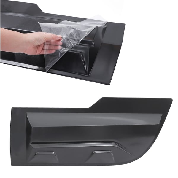 Sidokroppsklädsel, Hållbart ABS-material, Enkel installation,MATTSVART