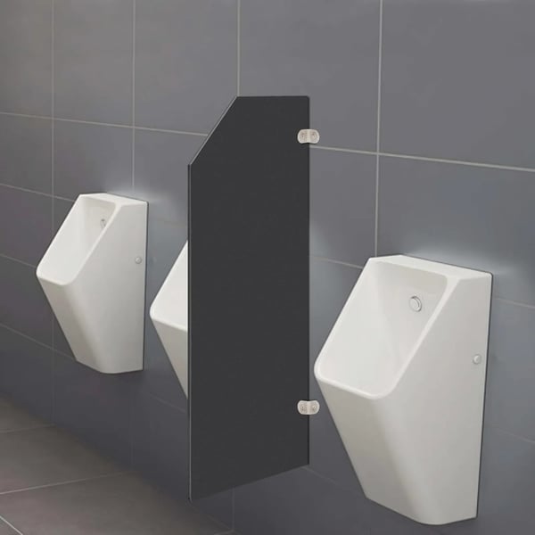 Urinal Skillevæg, Vandtæt, Brandhæmmende,sort