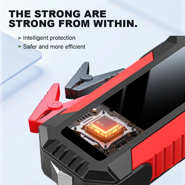 Bil Jump Starter, Bærbar Luftkompressor, Nødoplader,7000A 20000mAh