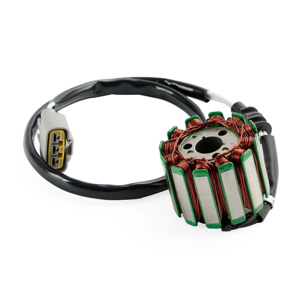 Stator Generator, Højkvalitets Kobberviklinger, 3 Ledninger, 1 Stik, 3 Stifter, 12 Poler