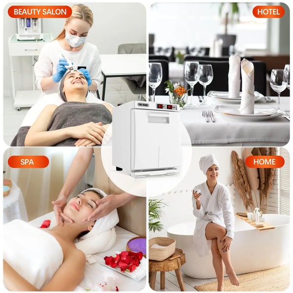 Pyyhelämmityskaappi, UV-desinfiointikaappi, 5L kapasiteetti, 80°C lämmitys,220V EU Plug