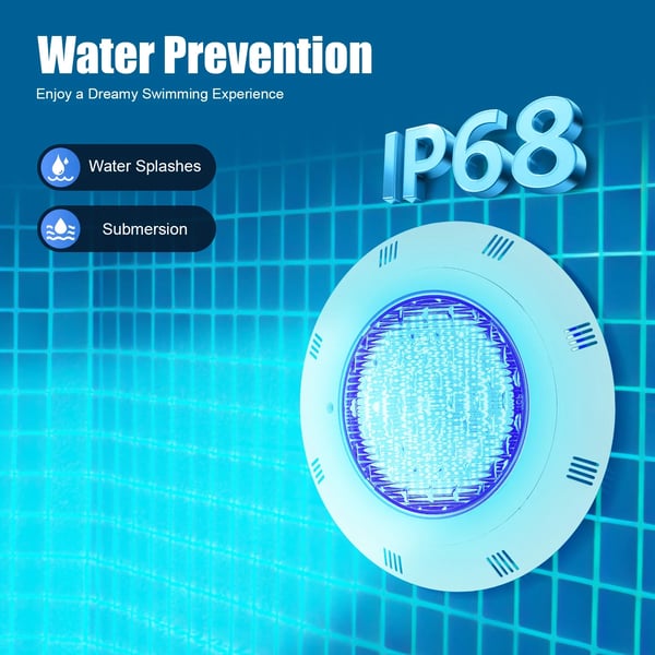 LED Pool Light, AC 12V, 36W, IP68 Vandtæt Rating, 360 LED Perler, 50000 Timers Levetid