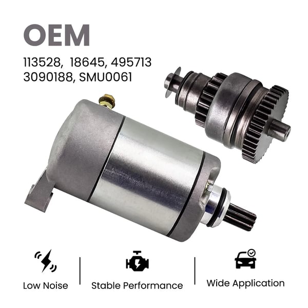 Starter Drive til Polaris ATV, 12V Drift, Holdbar Konstruktion, Ideel til Sportsman 500