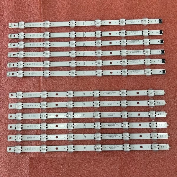 LED baggrundsbelysningsstribe, 12 LED'er, 915 mm længde, 6V spænding, kompatibel med 82UM7580PVA, 82UM7650