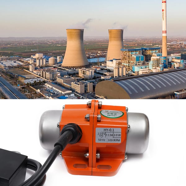 Vibrationsmotor, 30W effekt, 220V spænding, 3000 RPM hastighed, vandtæt IP65, justerbar ekscentrisk blok
