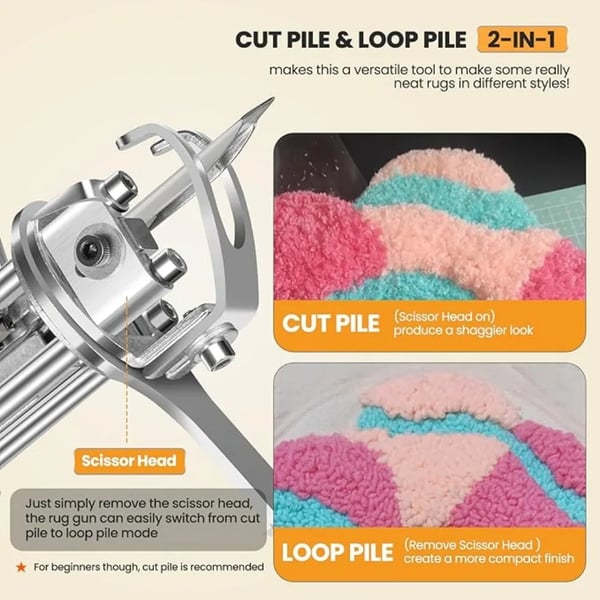 Tufting-ase, Sähköinen 2-in-1, Säädettävä nopeus,EU PLUG 220V