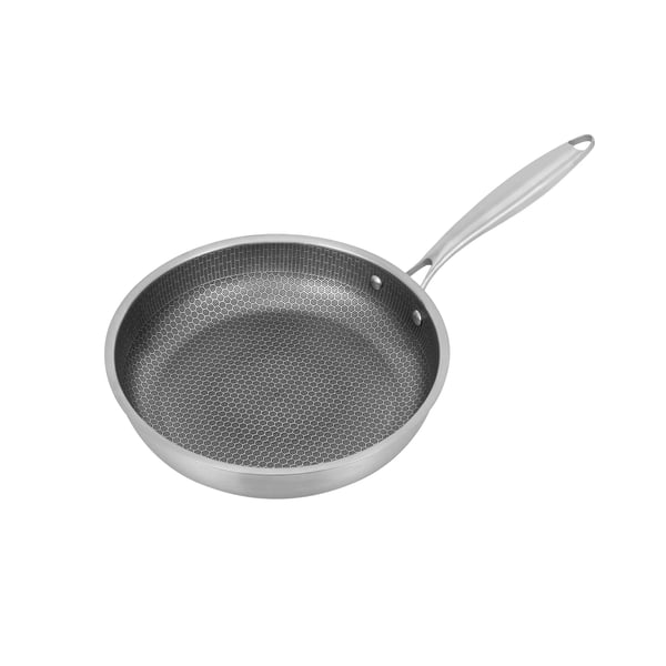 Paistinpannu, Ruostumaton Teräs, Tarttumaton Pinta,Vaaleanharmaa